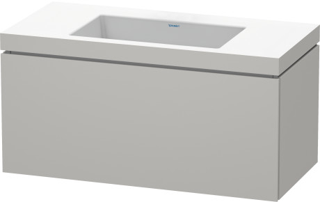 Furniture washbasin c-bonded with vanity wall mounted, LC6918N0707 furniture washbasin Vero Air included