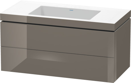 Furniture washbasin c-bonded with vanity wall mounted, LC6928N8989 furniture washbasin Vero Air included