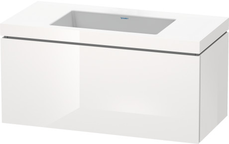 Furniture washbasin c-bonded with vanity wall mounted, LC6918N2222 furniture washbasin Vero Air included