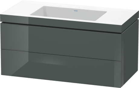 Furniture washbasin c-bonded with vanity wall mounted, LC6928N3838 furniture washbasin Vero Air included