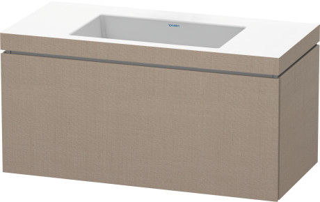 Furniture washbasin c-bonded with vanity wall mounted, LC6918N7575 furniture washbasin Vero Air included
