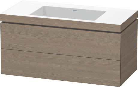 Furniture washbasin c-bonded with vanity wall-mounted, LC6928N3535 furniture washbasin Vero Air included