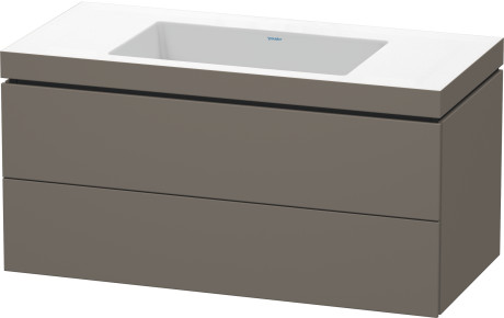 Furniture washbasin c-bonded with vanity wall mounted, LC6928N9090 furniture washbasin Vero Air included