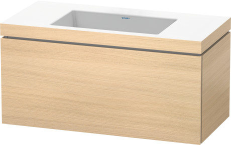 Furniture washbasin c-bonded with vanity wall mounted, LC6918N7171 furniture washbasin Vero Air included
