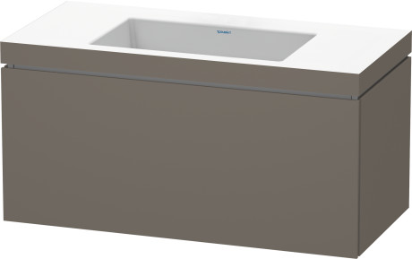 Furniture washbasin c-bonded with vanity wall mounted, LC6918N9090 furniture washbasin Vero Air included