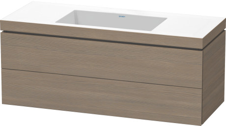 Furniture washbasin c-bonded with vanity wall-mounted, LC6929N3535 furniture washbasin Vero Air included