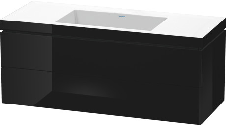 Furniture washbasin c-bonded with vanity wall-mounted, LC6929N4040 furniture washbasin Vero Air included