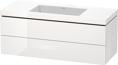 Furniture washbasin c-bonded with vanity wall-mounted, LC6929N8585 furniture washbasin Vero Air included