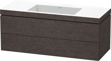 Furniture washbasin c-bonded with vanity wall-mounted, LC6929N7272 furniture washbasin Vero Air included