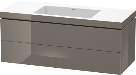 Furniture washbasin c-bonded with vanity wall mounted, LC6929N8989 furniture washbasin Vero Air included