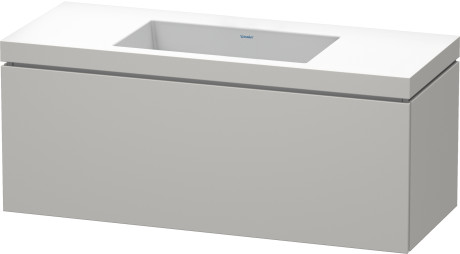Furniture washbasin c-bonded with vanity wall mounted, LC6919N0707 furniture washbasin Vero Air included