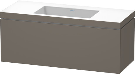 Furniture washbasin c-bonded with vanity wall mounted, LC6919N9090 furniture washbasin Vero Air included