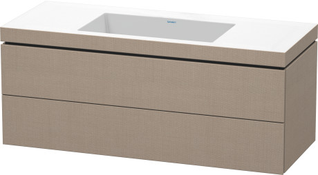 Furniture washbasin c-bonded with vanity wall mounted, LC6929N7575 furniture washbasin Vero Air included