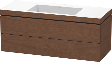 Furniture washbasin c-bonded with vanity wall-mounted, LC6929N1313 furniture washbasin Vero Air included