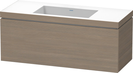 Furniture washbasin c-bonded with vanity wall mounted, LC6919N3535 furniture washbasin Vero Air included