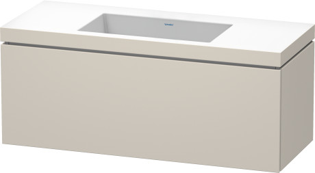 Furniture washbasin c-bonded with vanity wall mounted, LC6919N9191 furniture washbasin Vero Air included