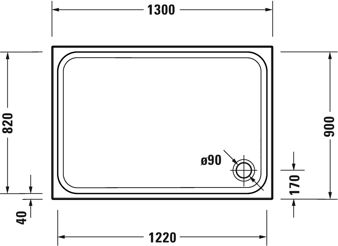 Shower tray, 720257