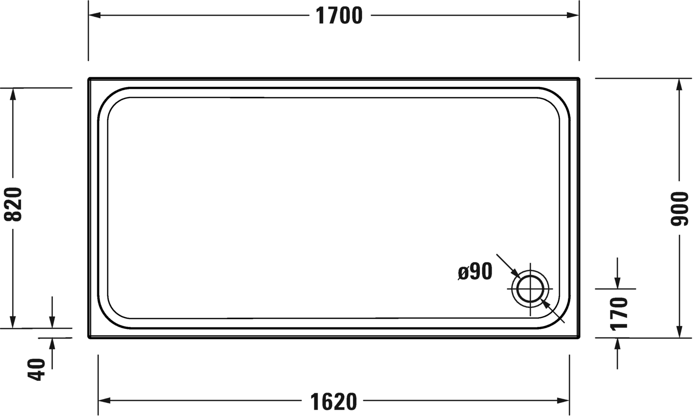 Shower tray, 720267