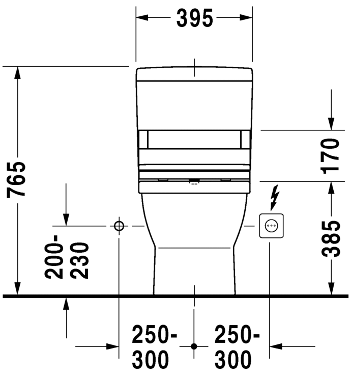 مرحاض قطعة واحدة, 212401