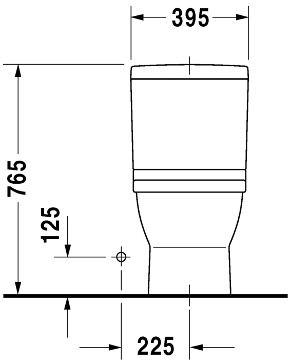 مرحاض قطعة واحدة, 212401