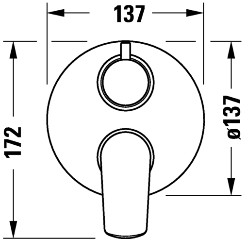 Single lever bath mixer concealed set, N15210008