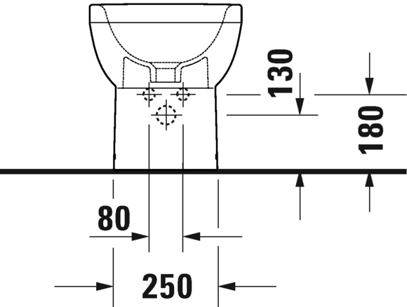 Bidet floor standing, 229610