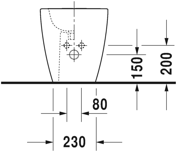 Bidet floor standing, 229910