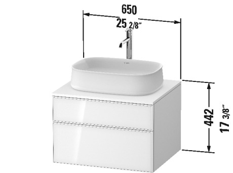 Vanity unit wall-mounted, ZE4820