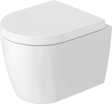 Závěsné WC Compact Duravit Rimless®, 2530092600 vnitřní barva Bílá, vnější barva Bílá hedvábný mat, 4,5 l