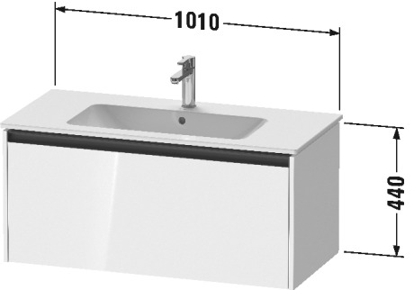 Vægmonteret vaskeskab, K25064