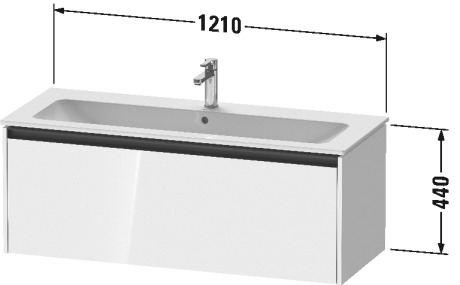 Vægmonteret vaskeskab, K25065