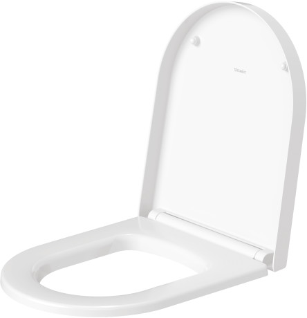 Toilet seat and cover, 0020012600 inside color White, outside color White Satin Matte