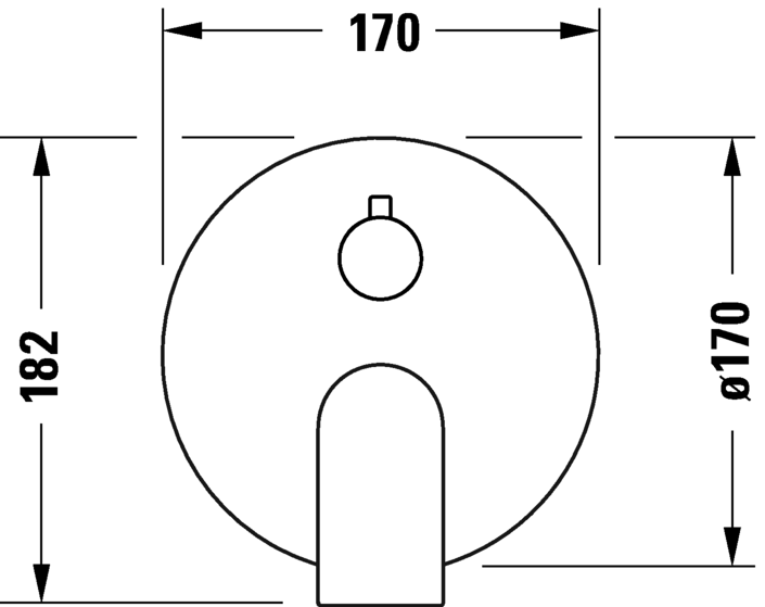 Mezclador monomando para bañera, empotrado, TU5210012