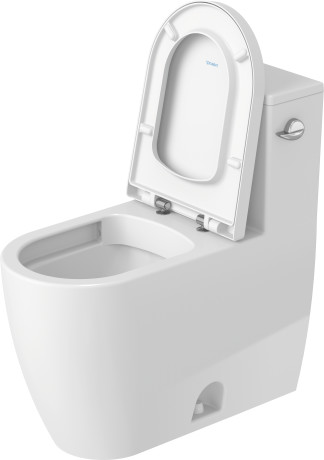 One-Piece toilet Duravit Rimless®, 2185010082 1.28 gpf, with single flush mechanism with side lever right