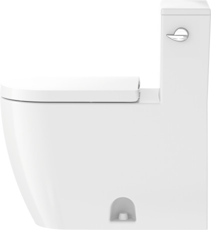 One-Piece toilet Duravit Rimless®, 2185010082 1.28 gpf, with single flush mechanism with side lever right