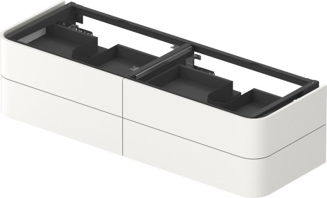 Vanity unit for console wall-mounted, HP4974B3636 for above-counter basin Happy D.2 Plus