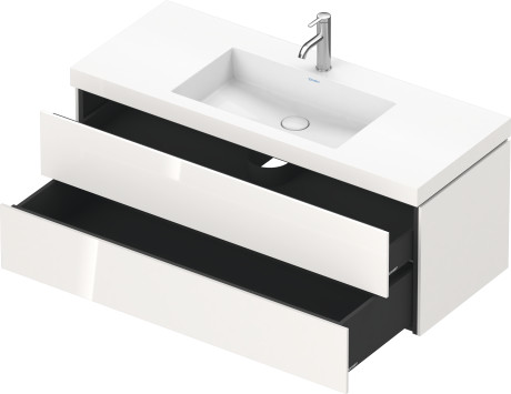 Furniture washbasin c-bonded with vanity wall-mounted, LC6929O2222 furniture washbasin Vero Air included