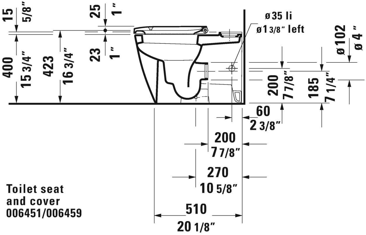 Toilet close-coupled, 213409