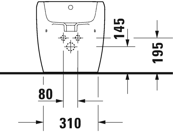 Bidet floor standing, 226310