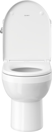 One-Piece toilet Duravit Rimless®, 21950100U3 with single flush mechanism with side lever left