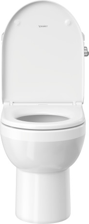 One-Piece toilet Duravit Rimless®, 21950100U4 with single flush mechanism with side lever right