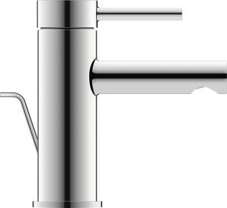 Mitigeur monocommande de lavabo S MinusFlow, CE1012001010 chromé, cartouche céramique, longueur de bec 100 mm, flexibles de raccordement 3/8