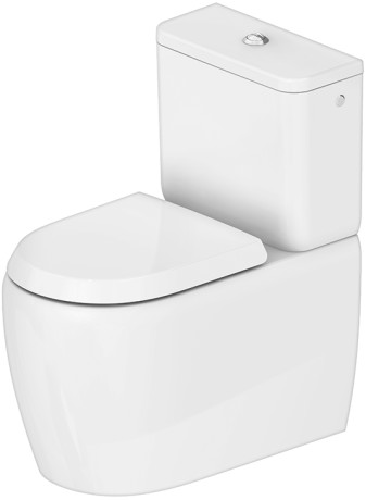 Qatego - Stand-WC Kombination Duravit Rimless®