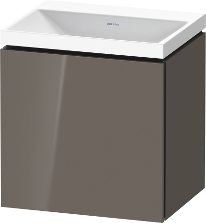 Mineral cast washbasin c-shaped with vanity wall mounted, LC6948N89890000