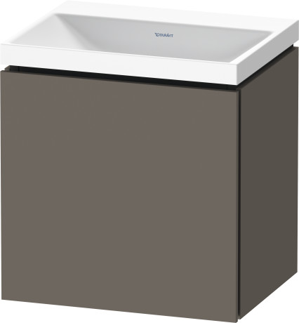 Mineral cast washbasin c-shaped with vanity wall mounted, LC6948N90900000