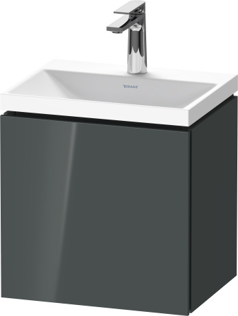 Mineral cast washbasin c-shaped with vanity wall mounted, LC6948O38380000