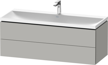 Mineral cast washbasin c-shaped with vanity wall mounted, LC6953O07070000