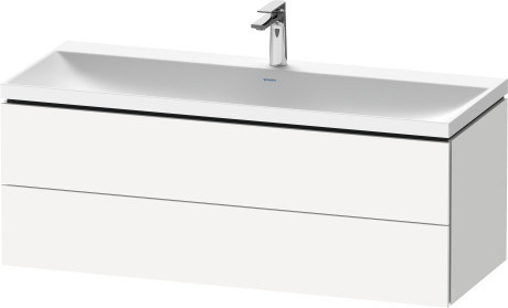 Mineral cast washbasin c-shaped with vanity wall mounted, LC6953O18180000