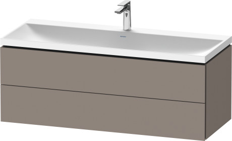 Mineral cast washbasin c-shaped with vanity wall mounted, LC6953O43430000