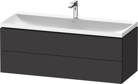 Mineral cast washbasin c-shaped with vanity wall mounted, LC6953O80800000